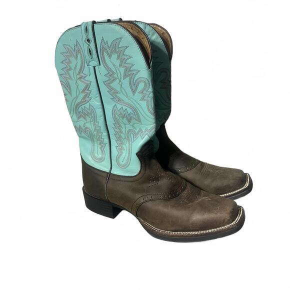 Justin L4853 Ladies AQHA Lifestyle Foundation Western Boot Size 9.5 - Picture 1 of 14